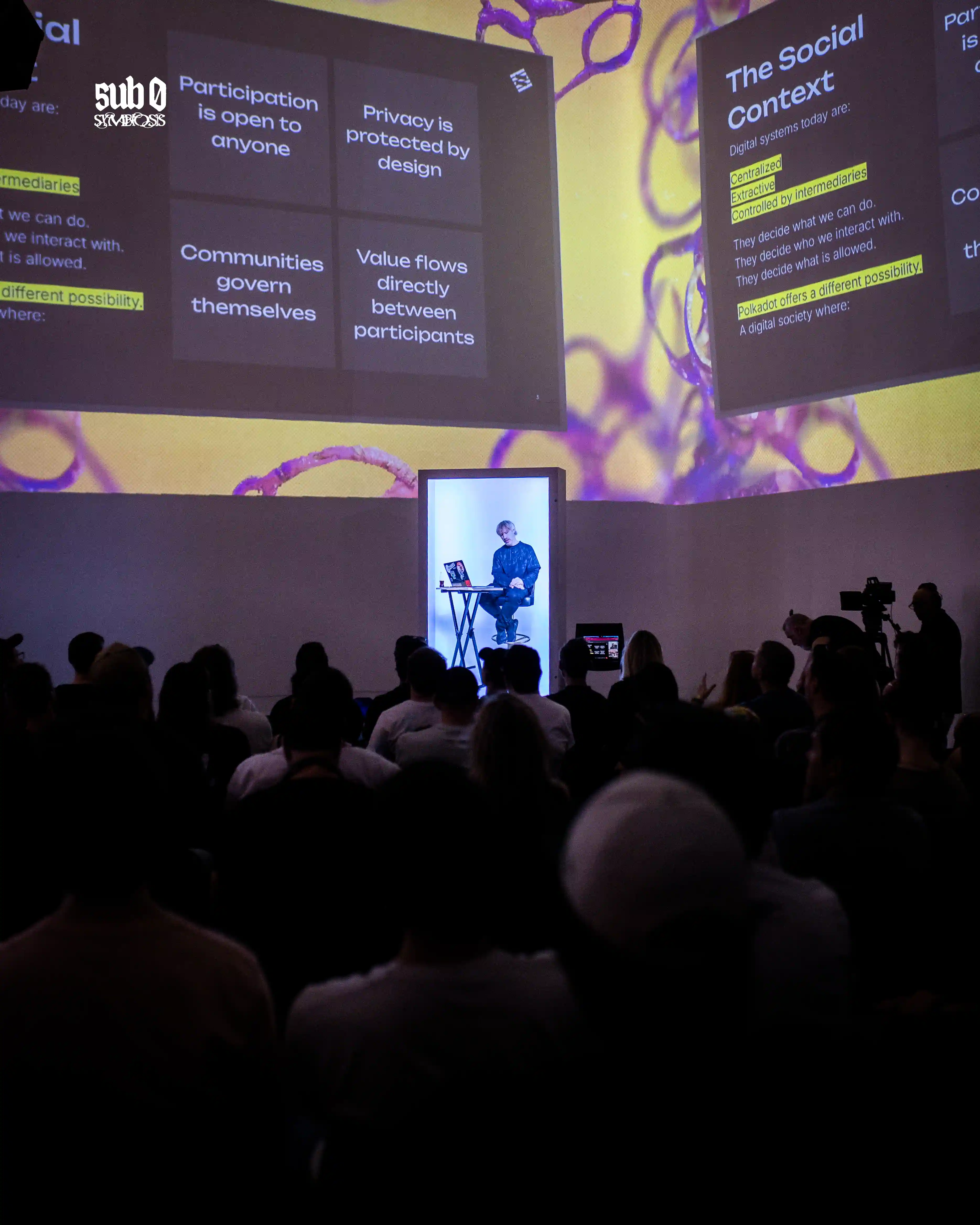 Audience watching the Polkadot UNIT BOX activation